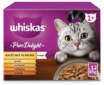 Whiskas Hrana umeda pentru pisici Whiskas, Pure Delight, Pasare 12 x 85 g