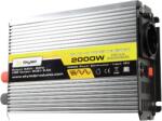 SKYLED Convertor, Invertor auto, USB, 2000W (putere instantanee), 1000W putere continua, unda sinusoidala modificata, 12V - 230V, 50Hz (2261000122)