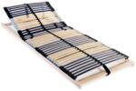vidaXL Bază de pat cu șipci, 42 șipci, 7 zone, 70 x 200 cm (246467) - comfy