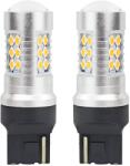 Arts and Crafts Set becuri auto cu LED CANBUS, 3030, 24SMD, compatibil T20, 7440, WY21W, Portocaliu, 12V / 24V, destinat competitiilor auto sau off-road (AVX-AM02393)