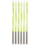 Godan Candy Lime Green, Zöld tortagyertya, gyertya szett 6 db-os MLG171297 (MLG171297)