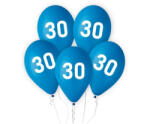 Godan Happy Birthday Blue, Kék 30 léggömb, lufi 5 db-os 12 inch (30cm) MLG171914 (MLG171914)