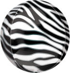 Amscan Zebra mintás Gömb fólia lufi 40 cm DPA4210701 (DPA4210701)