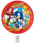 Procos Sonic a sündisznó Sega papírtányér 8 db-os 23 cm FSC PNN95645 (PNN95645)