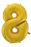 Godan Gold Matt, Arany 8-as szám fólia lufi 92 cm MLG106589 (MLG106589)