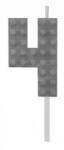 Godan Building Blocks, Építőkocka tortagyertya, számgyertya 4-es MLG132755B (MLG132755B)