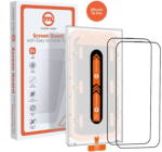 Mobile Origin Orange Screen Guard iPhone 15 Pro with easy applicator, 2 pack (SGA-F-i15Pro-2pk) - vexio