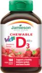 Jamieson Vitamina D3 400UI kids cu aroma de capsuni, 100 tablete masticabile, Jamieson - springfarma