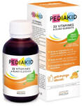 INELDÉA Laboratories Sirop cu gust de portocale si caise 22 de Vitamine si Oligoelemente, 125 ml, Pediakid
