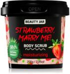 Beauty Jar Strawberry, Marry Me! hidratáló testpeeling 200 g