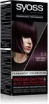 Syoss Permanent Color tartós hajfesték árnyalat 3_3 Dark Violet
