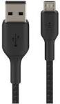 Belkin Cablu De DateIncarcare Belkin Micro-USB to USB-A Braided 1M Negru (CAB007bt1MBK)