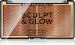 Revolution PRO Sculpt And Glow kontúrozó és élénkítő paletta árnyalat Medium-Deep 8 g