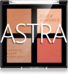 Astra Make-up Romance Palette Púderes highlight és kontúr paletta az arcra árnyalat 01 Peach Romance 8 g
