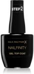 MAX Factor Nailfinity Gel Top Coat zselés fedő körömlakk árnyalat 100 The Finale 12 ml