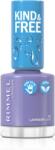 Rimmel Kind & Free körömlakk árnyalat 153 Lavender Light 8 ml