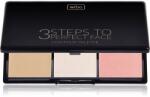 Wibo 3 Steps To Perfect Face Light Púderes highlight és kontúr paletta az arcra 10 g