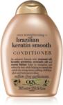 OGX Brazilian Keratin Smooth kisimító kondicionáló a fénylő és selymes hajért 385 ml