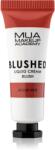 MUA Makeup Academy Blushed Liquid Blusher folyékony arcpirosító árnyalat Rouge Noir 10 ml