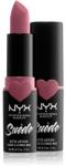 NYX Cosmetics Suede Matte Lipstick mattító rúzs árnyalat 28 Soft Spoken 3.5 g