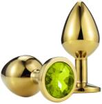 Passion Labs Dop Anal Metallic Buttplug, Medium, Auriu/Verde Deschis, Passion Labs