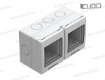 MODUL CUBO falon kívüli doboz IP55 2x2M PW fehér AQ22PW(31923)
