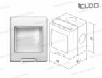 MODUL Cubo falon kívüli doboz IP55 2M szürke AQ20GY(31634)