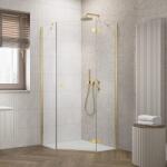 Radaway Cabina de dus pentagonala, cu usa pivotanta, auriu lucios, Radaway Essenza 8 Gold PTJ 10490000-09-01L, 10490200-01-01 (10490000-09-01L, 10490200-01-01)