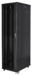 Lanberg 19" szabadon álló rack szekrény 47U/800X1000 lapraszerelt, fekete (FF01-8047-12B) - bbmarket