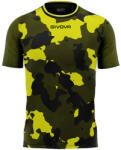 Givova SHIRT ARMY INTERLOCK dressz katonai zöld-fluo sárga L