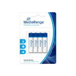 MediaRange Aaa Méretű Premium Alkaline Elem (4 Blister) Mrbat101 (mrbat101) - mediaplaza