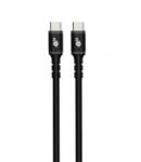 TB TOUCH USB-C/USB-C GYORSTÖLTŐ ADATKÁBEL PD 2.0/3.0 QC 2.0/3.0 3A 60W 1m FEKETE (AKTBXKUCC2SI10B)