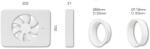 Fresh Вентилатор Intellivent ф100-120мм, цвят Черен, 134м3/ч, 5.5W, 21dB - V197278 (V197278)
