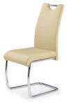 Halmar Scaun dining, baza metalica forma U, modern, 42x60x97x47 cm, tapitat cu piele ecologica