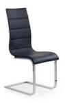 Halmar Scaun living, cadru metal, stil modern, inaltime 99 cm, tapiterie piele ecologica neagra