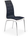 Halmar Scaun modern pentru living, metal si piele artificiala, inaltime 96 cm, negru, alb