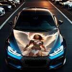 AVEX Folie Capota Auto "Hood Art" rezistenta la exterior, marime M (165 x 120cm) - Cod: AVX-CAPOTA-004M