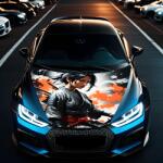 AVEX Folie Capota Auto "Hood Art" rezistenta la exterior, marime M (165 x 120cm) - Cod: AVX-CAPOTA-005M