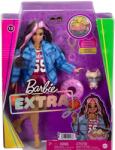 Mattel Barbie Extravagáns baba kutyával-kék kockás kabátban (DHJ46)