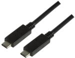LogiLink USB 3.2 Gen2 Type-C kábel, C/M C/M, PD, 4K/60 Hz, 1 m