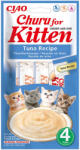 Inaba Foods INABA Churu Kitten, Ton, , tub recompense fără cereale pisici junior, (piure) INABA Churu Kitten, Ton, plic, tub recompense fără cereale pisici junior, (piure), 56g