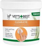  Vet's Best VET'S BEST Clean Eye, șervețele igiena ochilor câini, anti-pete, Aloe Vera, cutie, 100buc