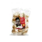  Delisnacks Delisnacks, Os Alb Înnodat, recompense câini, cu Somon, 25g x 6