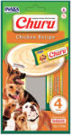 Inaba Foods INABA Churu Dog, Pui, recompense lichide monoproteice fără cereale câini, topping cremos, 14g x 4