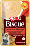 Inaba Foods INABA Ciao Bisque, Pui și Vită, recompense fără cereale pisici, (piure) INABA Ciao Bisque, Pui și Vită, plic recompense fără cereale pisici, (piure), 40g