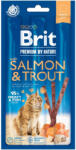 Brit BRIT Premium By Nature, recompense fără cereale pisici, batoane, Somon și Păstrăv, 3buc