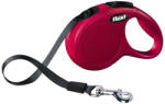 flexi FLEXI Classic, lesă bandă retractabilă câini, nylon, roșu, XS(12kg, 3m)