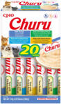 Inaba Foods INABA Churu Tuna Varieties (Ton, Ton și Pui|Brânză|Scoici), cutie, tub recompense fără cereale pisici, (topping), 280g