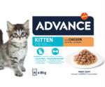 Affinity ADVANCE Kitten, Pui, plic hrană umedă pisici junior, (în sos), multipack, 85g x 4buc