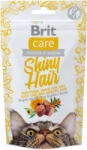 Brit BRIT Care Snack Shiny Hair, Somon cu Gălbenele, recompense funcționale fără cereale pisici, piele și blană, 50g